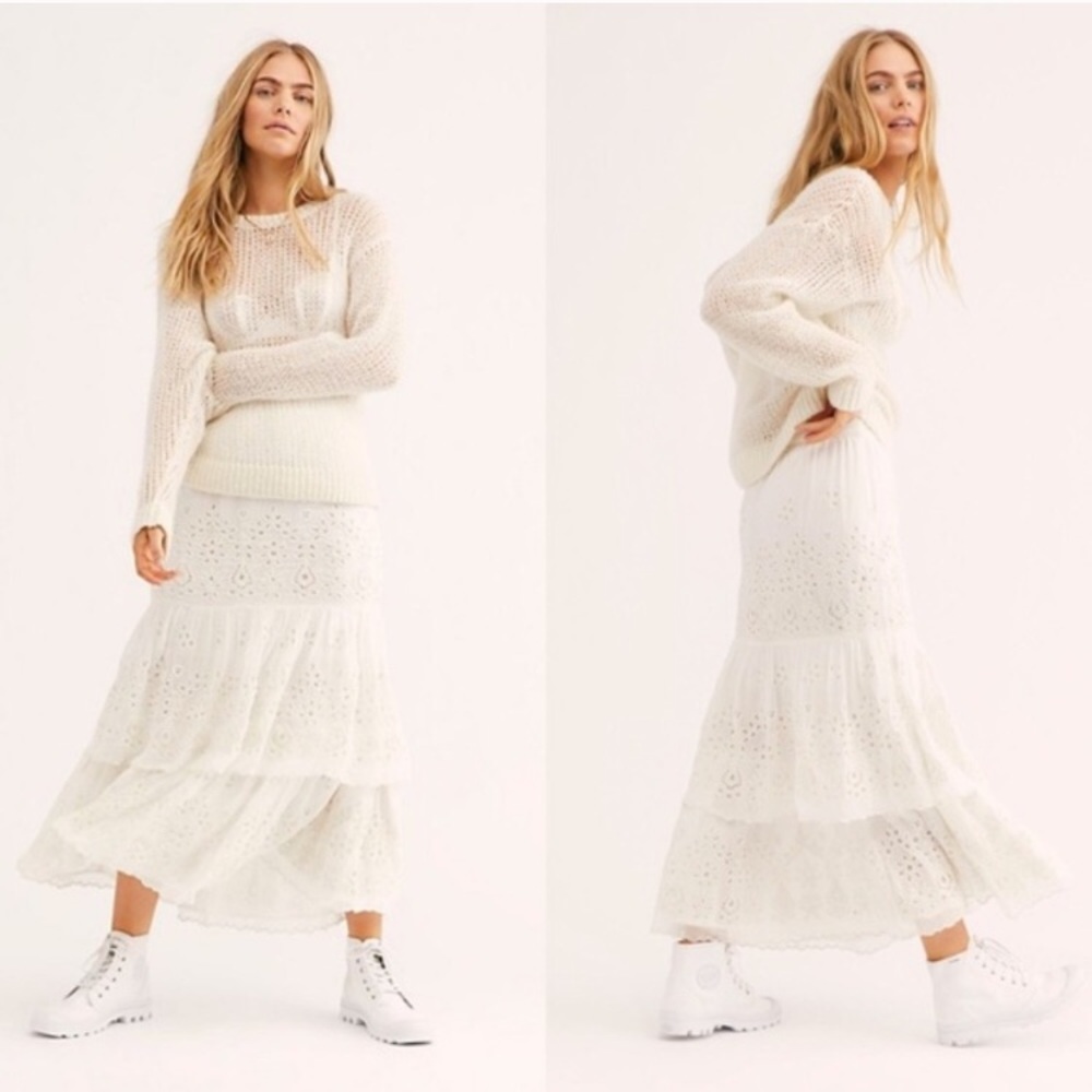 Free People Wilder Tiered Maxi Skirt